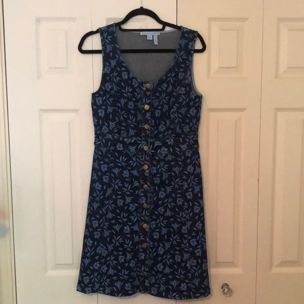 Draper James floral denim dress